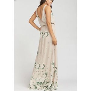 Show Me Your Mumu floral maxi dress, bridesmaid dress Small